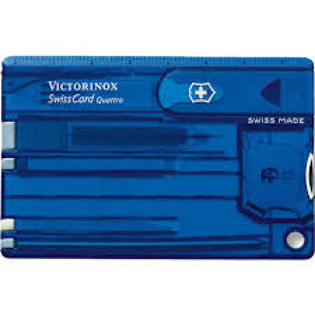 Victorinox - Swiss Card Transperant blå