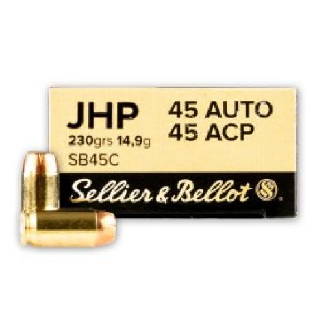 Sellier&Bellot - S&B 45 Auto 14,9 gr. JHP