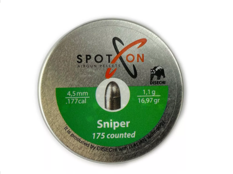 Spoton - sniper 4,5mm 1,1gr. 175stk