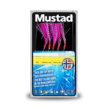mustad - Flou pink Flasher str.6