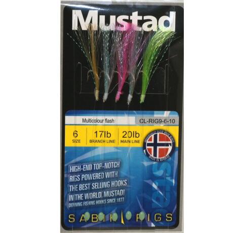 mustad - Multicolour flash str.6