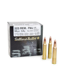 Sellier&Bellot - S&B 223 Rem 3,6gr FMJ 100 stk