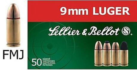 Sellier&Bellot - 9mm Luger FMJ 8,0 gr.