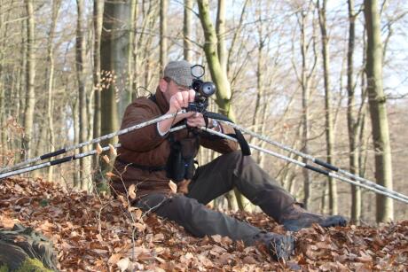 Mjoelner Hunting - 4-legs shooting stick camo